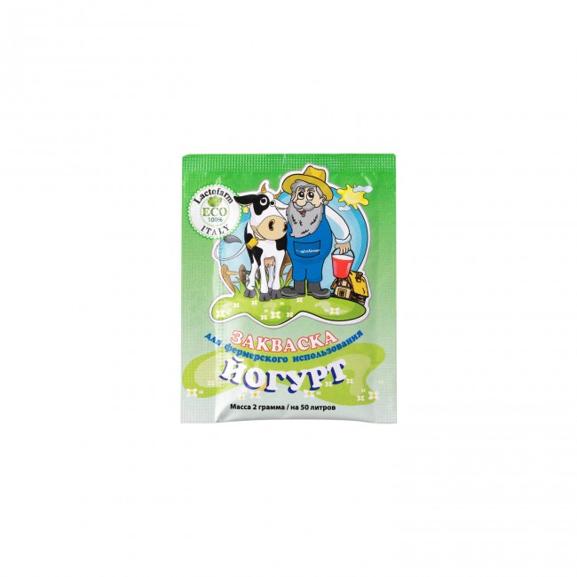 Закваска Lactofarm Eco "Йогурт" 2 гр., ферма Закваска Lactofarm Eco "Йогурт" 2 гр., ферма