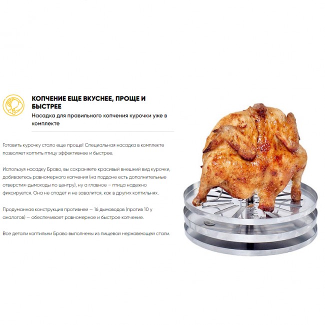 Коптильня Браво 30 л. Коптильня Браво 30 л.