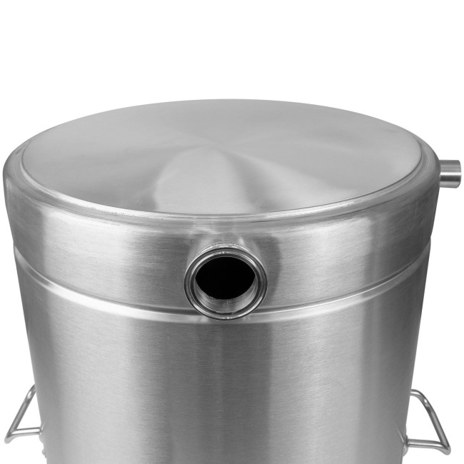 Куб 71 л с зиговкой, штуцер Clamp 3,0", тройное дно 45*45 с купол.крышкой Куб 71 л с зиговкой, штуцер Clamp 3,0", тройное дно 45*45 с купол.крышкой