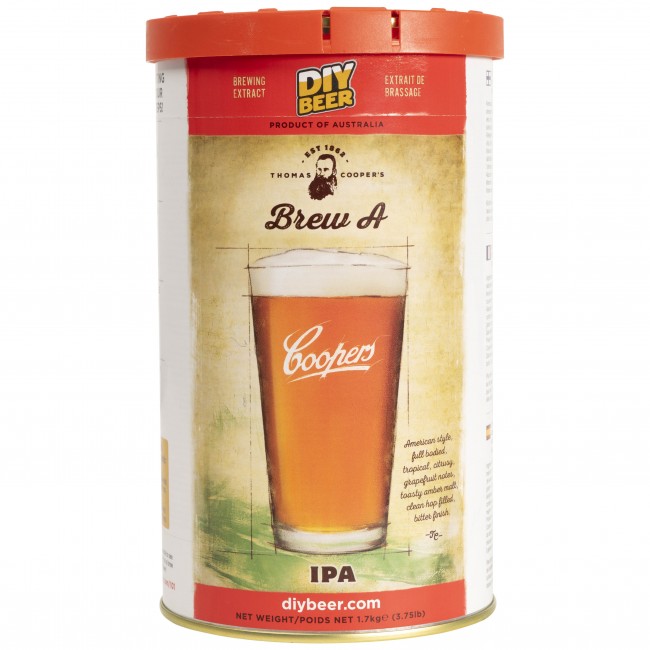 Солодовый экстракт "Coopers" Brew A IPA (Индийский Светлый Эль) 1,7кг.