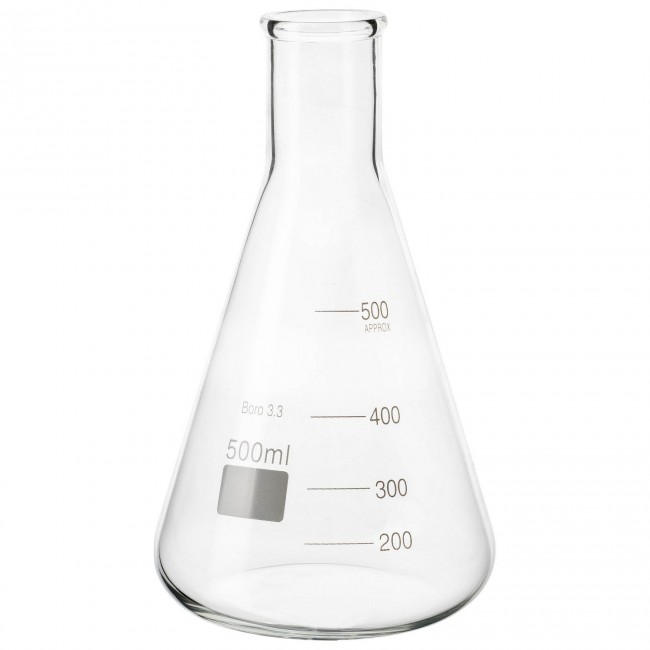 Колба коническая КН-2-500-50 с делениями Колба коническая КН-2-500-50 с делениями