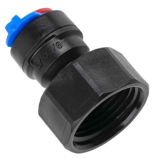 Коннектор быстросъемный EasyFitts прямой ВР 5/8" трубка 3/8" Коннектор быстросъемный EasyFitts прямой ВР 5/8" трубка 3/8"