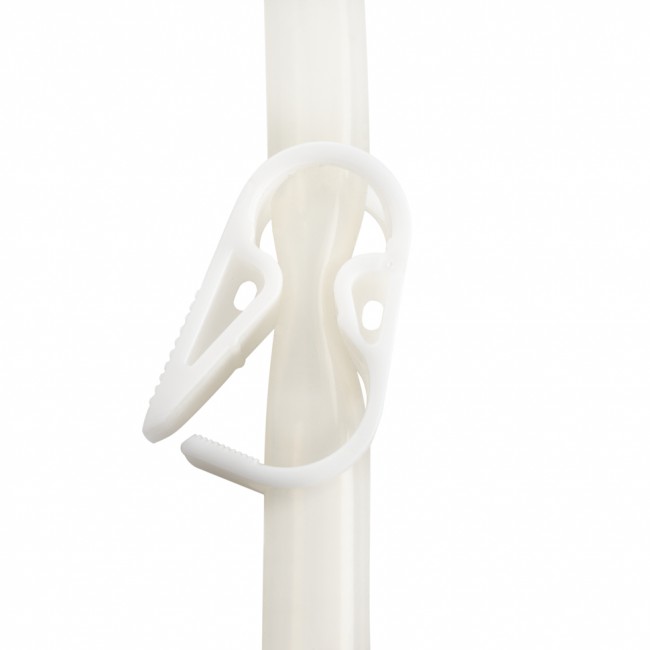 Зажим для трубки белый 18 мм Зажим для трубки белый 18 мм