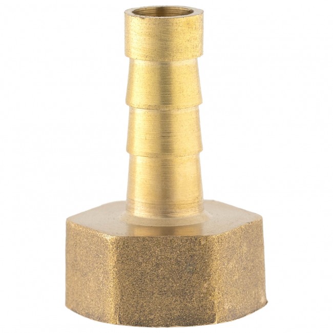 Штуцер ёлочка ВР 3/8" латунь 8 мм. Штуцер ёлочка ВР 3/8" латунь 8 мм.