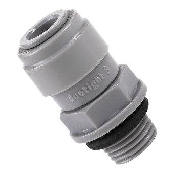 Коннектор быстросъемный Duotight прямой НР 1/4" трубка 8 мм. Коннектор быстросъемный Duotight прямой НР 1/4" трубка 8 мм.