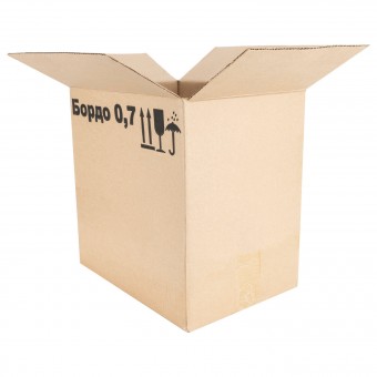 Гофро ящик с решеткой Бордо 12*0,75 л. Гофро ящик с решеткой Бордо 12*0,75 л.