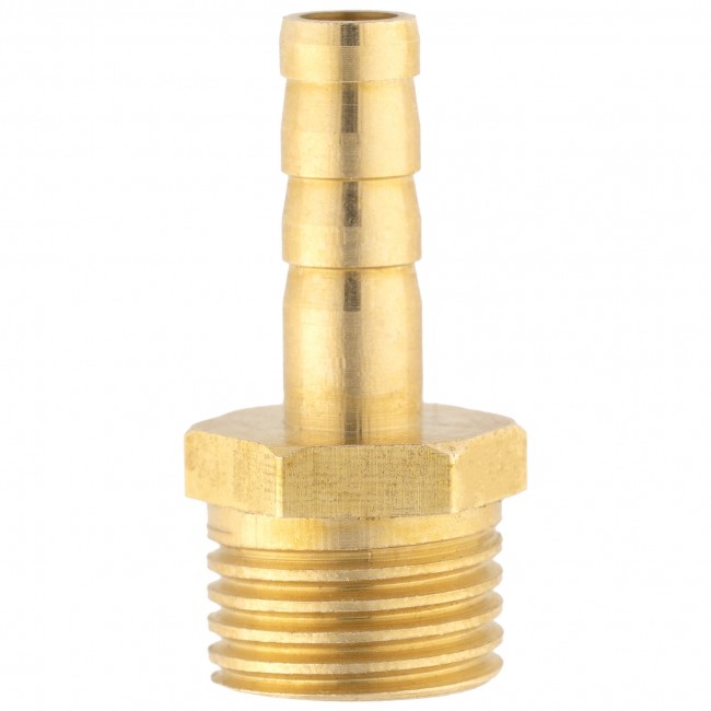 Штуцер ёлочка НР 1/4" латунь 6 мм. Штуцер ёлочка НР 1/4" латунь 6 мм.
