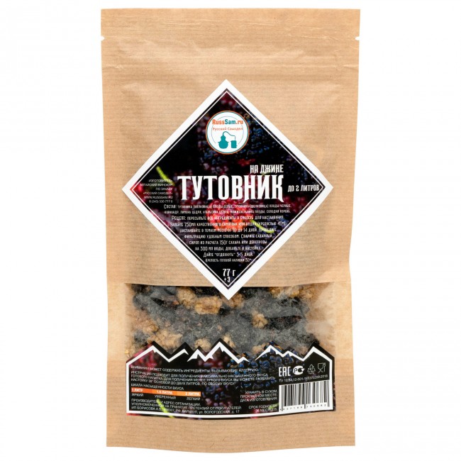 Набор для приготовления настойки "Тутовник на Джине" Набор для приготовления настойки "Тутовник на Джине"