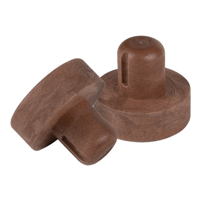 Пробка полимерная цельнолитая Т-образная коричневая 40*14*19,5 мм