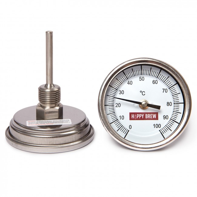 Термометр биметаллический ТБ (нержавеющий) Hoppy Brew Термометр биметаллический ТБ (нержавеющий) Hoppy Brew