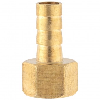 Штуцер ёлочка ВР 1/4" латунь 8 мм. Штуцер ёлочка ВР 1/4" латунь 8 мм.