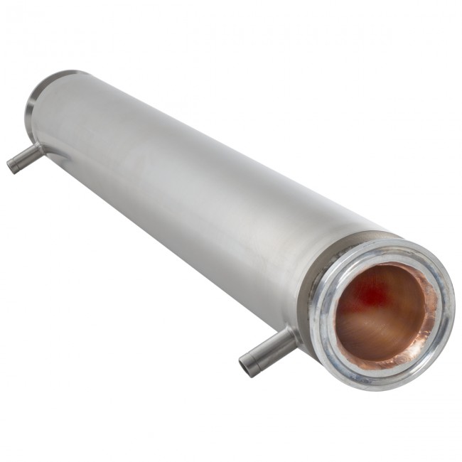 Рубашечный холодильник 500 мм CLAMP 2,0" DN 48 медь+AISI Рубашечный холодильник 500 мм CLAMP 2,0" DN 48 медь+AISI