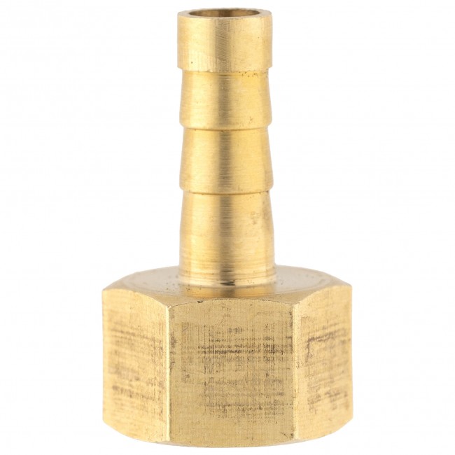 Штуцер ёлочка ВР 1/4" латунь 6 мм. Штуцер ёлочка ВР 1/4" латунь 6 мм.