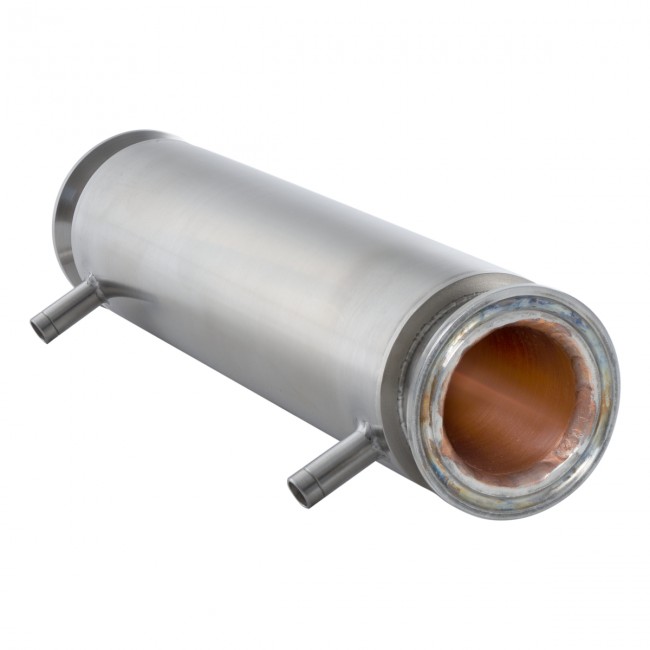 Рубашечный холодильник 250 мм CLAMP 2,0" DN 48 медь+AISI Рубашечный холодильник 250 мм CLAMP 2,0" DN 48 медь+AISI