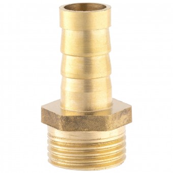 Штуцер ёлочка НР 3/8" латунь 10 мм. Штуцер ёлочка НР 3/8" латунь 10 мм.