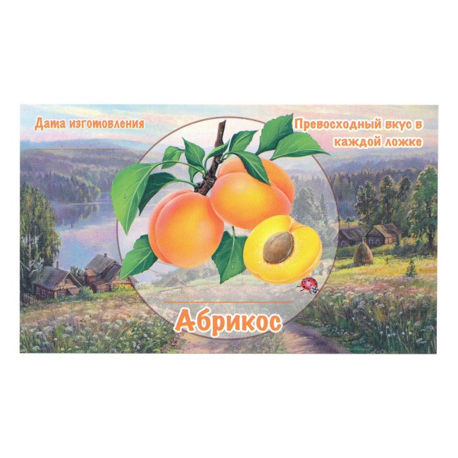 Этикетка самоклеящаяся "Абрикос" 100*60 мм Этикетка самоклеящаяся "Абрикос" 100*60 мм