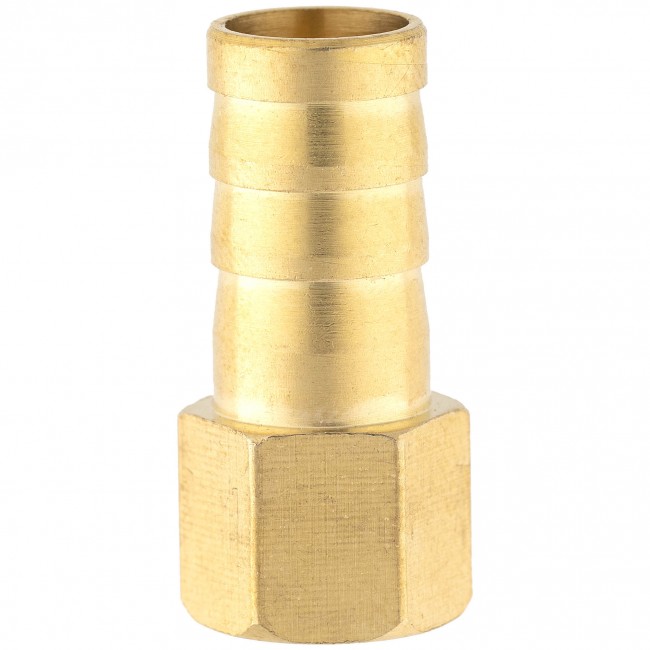 Штуцер ёлочка ВР 1/8" латунь 10 мм. Штуцер ёлочка ВР 1/8" латунь 10 мм.