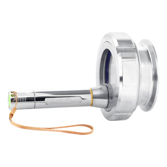 Гаечный диоптр CLAMP 3,0" (DN76) с подсветкой AISI Гаечный диоптр CLAMP 3,0" (DN76) с подсветкой AISI