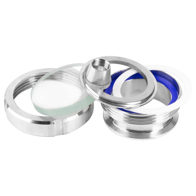 Гаечный диоптр CLAMP 3,0" (DN76) с подсветкой AISI Гаечный диоптр CLAMP 3,0" (DN76) с подсветкой AISI