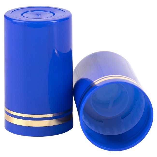 Колпачок полимерный 59 мм синий золотые кольца Колпачок полимерный 59 мм синий золотые кольца