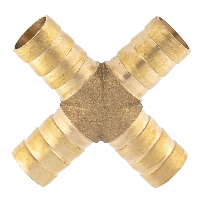 Крест ёлочка 12 мм латунь Крест ёлочка 12 мм латунь