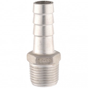 Штуцер ёлочка НР 1/2" AISI 16 мм Штуцер ёлочка НР 1/2" AISI 16 мм