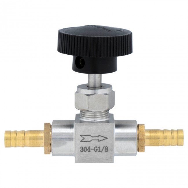 Кран игольчатый ВР-ВР 1/8" нерж. Кран игольчатый ВР-ВР 1/8" нерж.