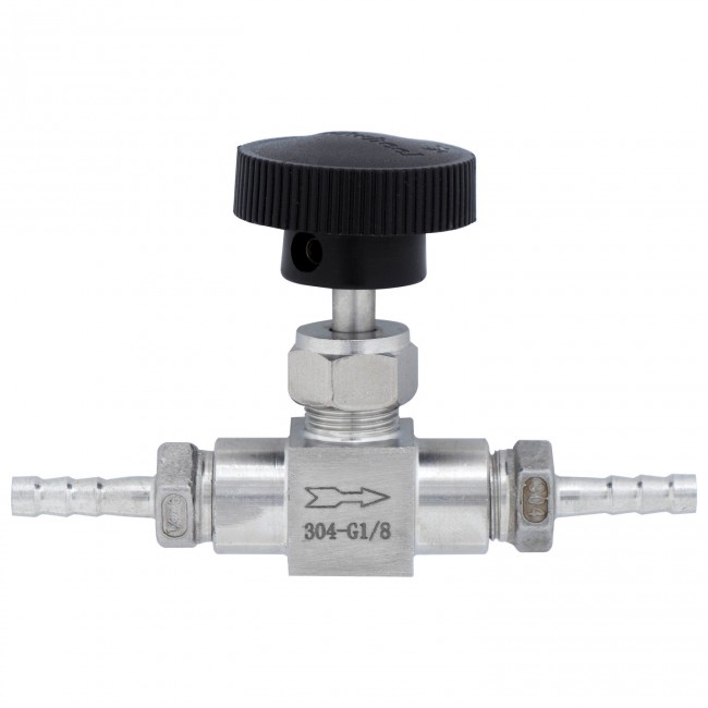 Кран игольчатый ВР-ВР 1/8" нерж. Кран игольчатый ВР-ВР 1/8" нерж.