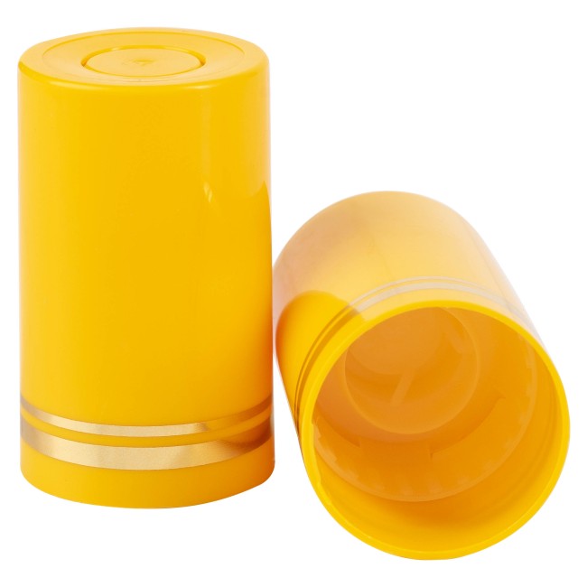 Колпачок полимерный 59 мм желтый золотые кольца Колпачок полимерный 59 мм желтый золотые кольца