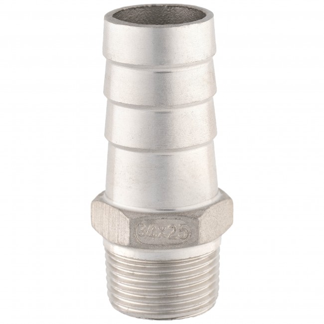 Штуцер ёлочка НР 3/4" AISI 25 мм Штуцер ёлочка НР 3/4" AISI 25 мм