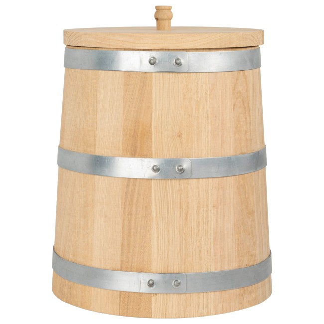 Дубовая кадка 10 л "Профи" с крышкой и гнетом