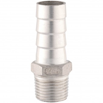 Штуцер ёлочка НР 1/2" AISI 20 мм Штуцер ёлочка НР 1/2" AISI 20 мм