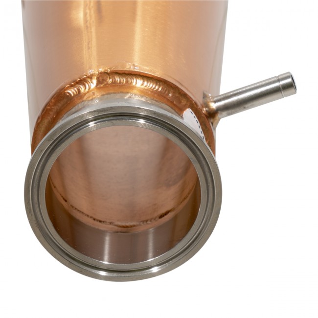 Конус "Аламбик 21" с рубашкой укрепления, медь с соединением CLAMP 2.0" Конус "Аламбик 21" с рубашкой укрепления, медь с соединением CLAMP 2.0"