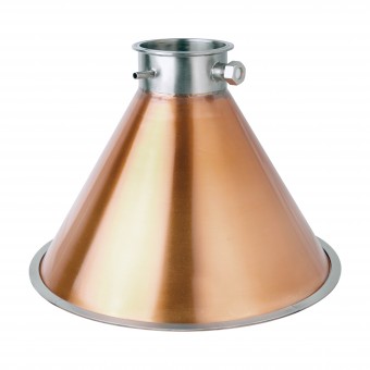 Медная конусная крышка "аламбик" D-400 CLAMP 4.0" Медная конусная крышка "аламбик" D-400 CLAMP 4.0"