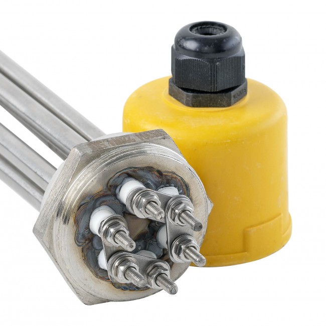 ТЭН 4,5 кВт нерж. сталь 1 1/4" 220 V Китай ТЭН 4,5 кВт нерж. сталь 1 1/4" 220 V Китай