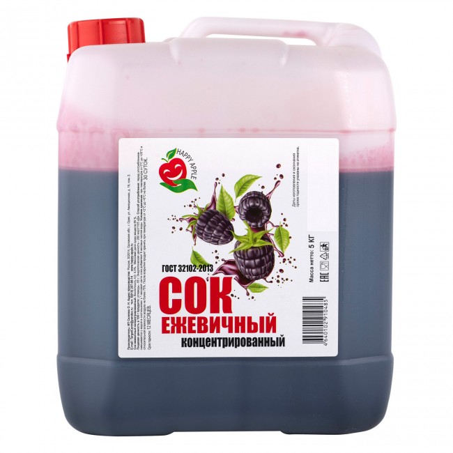 Сок ежевичный концентрированный 5 кг.