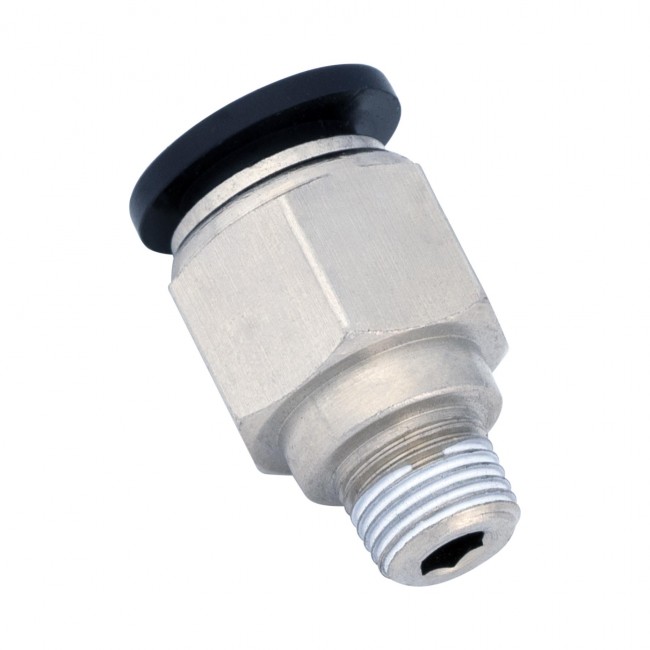 Штуцер НР 1/8" быстросъёмное соединение 10 мм Штуцер НР 1/8" быстросъёмное соединение 10 мм