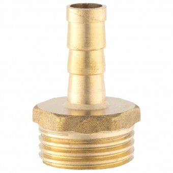 Штуцер ёлочка НР 1/2" латунь 8 мм. 