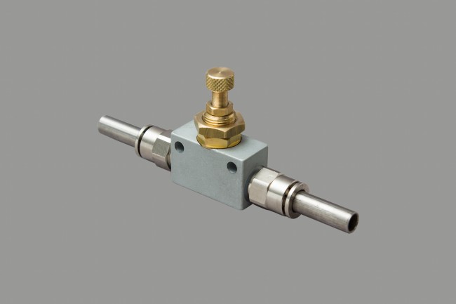 Узел регулировки отбора с помощью игольчатого клапана Узел регулировки отбора с помощью игольчатого клапана